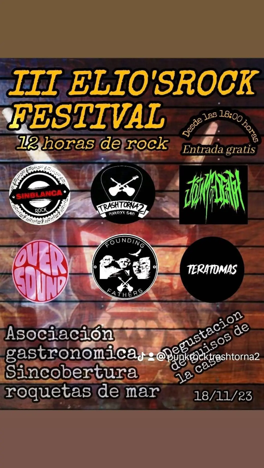 Cartel del concierto